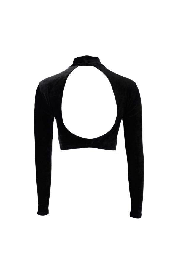 Tanz- Crop Top Samt – Bild 2