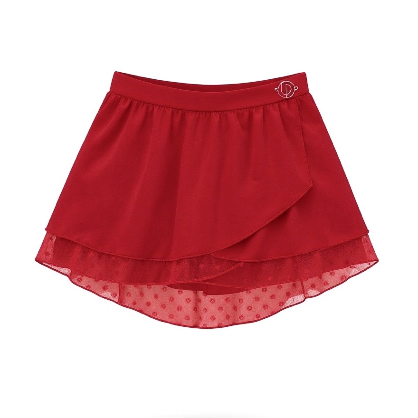 Tanzrock Mädchen mit Dots-Mesh